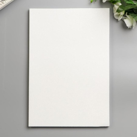 Foamiran "Snow White Glitter" 2 mm format A4 (set of 5 sheets)-1