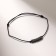 Bracelet of desires "hematite" cube on a black thread, the length is regulated