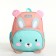 Children's backpack on the zipper "chosen", pink/turquoise color