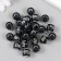 Beads for creativity plastic "Baby" set of 20 g black 1.2x1.2x1 cm