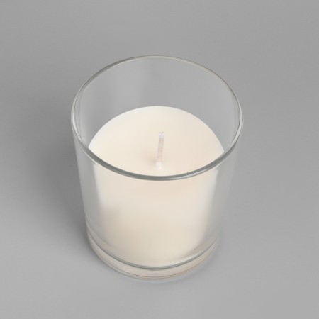 Candle in a smooth glass flavored "valley", 8.5 cm-2