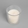 Candle in a smooth glass flavored "valley", 8.5 cm