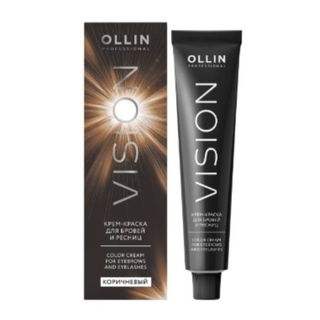 Ollin Professional Vision Cream for eyebrows and eyelashes, brown, 20 ml