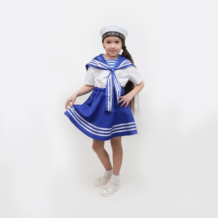 The carnival costume "Sailor", dress, dishevefers, p. 28, growth 98-104 cm