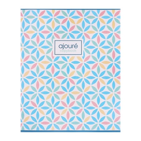 Notebook of 48 sheets in a cage, "patterns", cover covering cardboard, mix-1