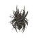 Decor on the wall "for the most terrible party", spiders, set of 10 pcs.