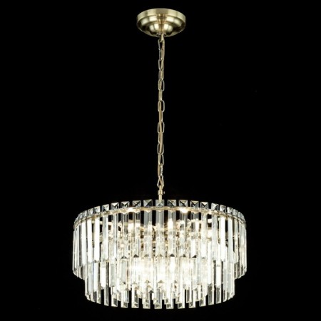 Suspended chandelier Citilux “Foundation” CL303193, 9X60W, E14, brown color-1