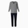 Female homemade set (jumper/pants), blue color, size 44