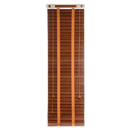 Blinds wooden, size 50x160 cm, color is zebrano red