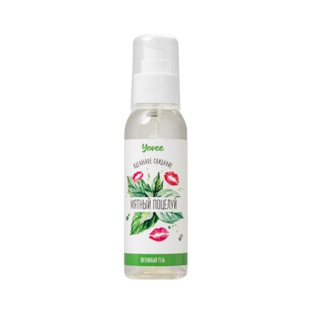 Edible yovee gel “mint kiss” with d-panthenol, with a taste of mint, 100 ml-1