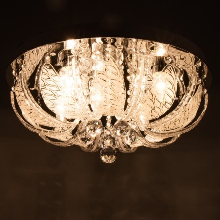 Svetogor chandelier "Dinzhou" 5x60W E27 LED lighting chrome 50x50cm-8