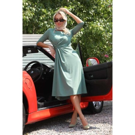 Women's dress, size 48, mint color-2