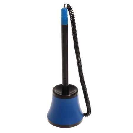 Pen on the stand N1, the oil base, on the spring, the case is black and blue, blue ink blue-3