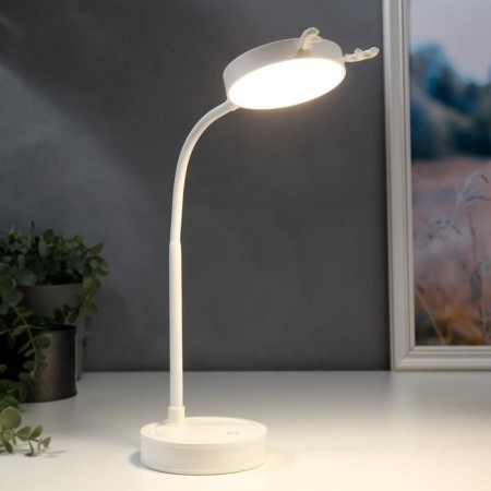 Table sensory lamp 1523/1wt 30hLED 3W AKB USB 2 white modes 10x10x41 cm Risalux-1