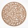 Napkin Decorative shade "Patterns" Beige color, D 30 cm, 100% p/e, felt
