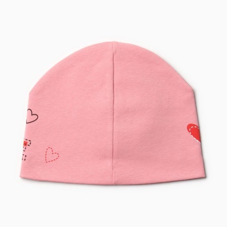 Hat for girls, peach color, size 50-2