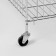 The basket-storage is folding, on wheels, 1 shelf, 50 × 80 × 70cm, chromium color