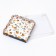 Cookie box, confectionery packaging, "tangerines", 15 x 15 x 3 cm, new year