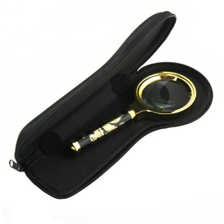 Lupa with a souvenir handle Veber L60, 8x, diameter 60 mm, in a case-2