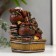 Table Polystone Fountain from the network "Elephants with gold bags" 19x16.5x13 cm