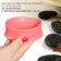 Waxing bowl, D11 × 7 × 14 cm, pink color