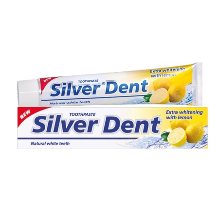Toothpaste MOUDE SILVER DENT "Extrable", with lemon, 100 g