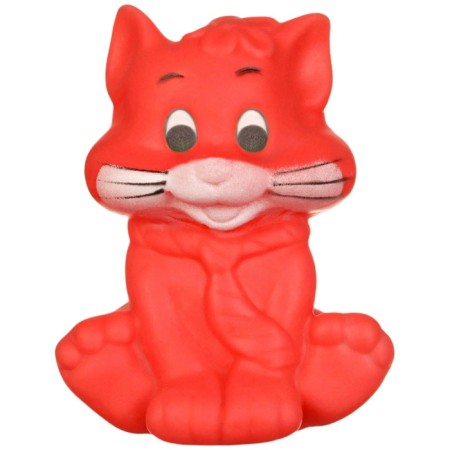 Rubber toy for the bathtub "cat", with a squeak, 1 pc, color mix, crumb I-13