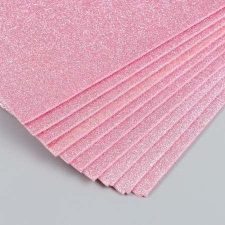 Glitter felt 20x30 cm 2 mm, tea rose-1
