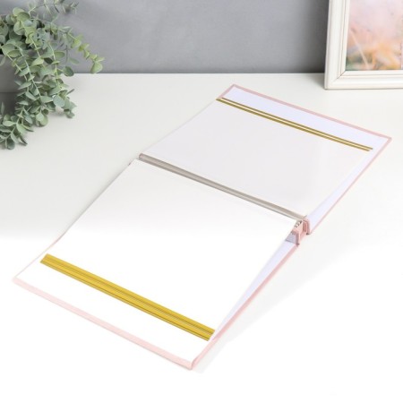 Photo album magnetic 20 sheets "Baby" Textile mix in a box 30x27x3.8 cm-3