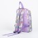 Baby backpack on lightning, gray/lilac color