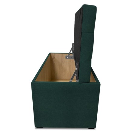 Puff with a lid and weighting, 800 × 400 × 420 mm, Bahama plus matting, Emerald color-6