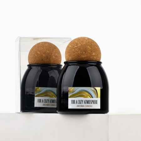 Aromatic candle “For a Cozy Atmosphere”: Ripe melon, 9 x 6.5 cm.-3