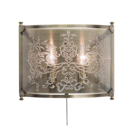 Bra “Versailles”, 2x60W E14, bronze 11x28x33 cm