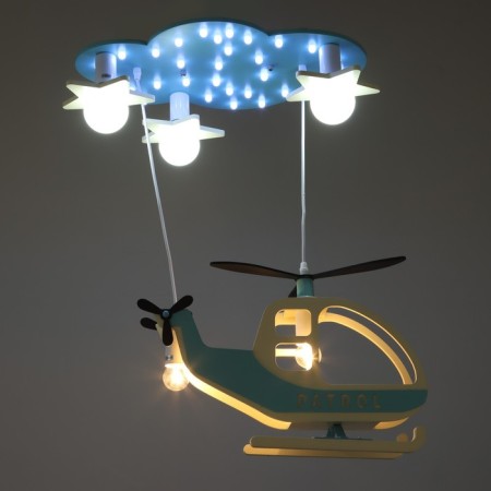 Highlight chandelier 2173/5 E27 40W Blue-and-white 65x40x70 cm Bayerlux-2