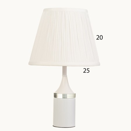 Table lamp "Jeannette" 1x40W E27+LED lights white 24x24x41.5cm-5