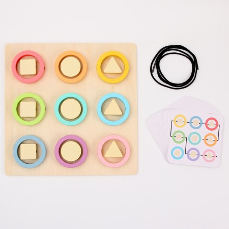 Developing game "Funny lace" 22.5 × 22.5 × 1 cm-1