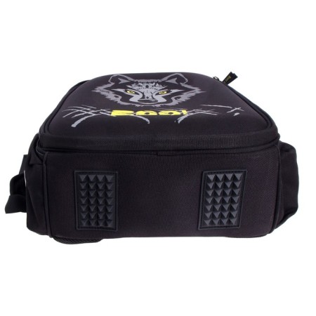 Frame backpack 36 x 28 x 17 cm, Bruno visconti "The look of the beast. Wolf"-6