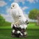 Garden figure "Polar Owls" 19x20x38cm