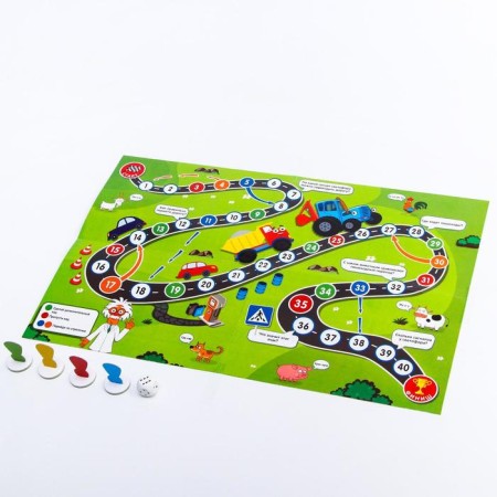 Board-Broder Game "Blue Tractor"-1