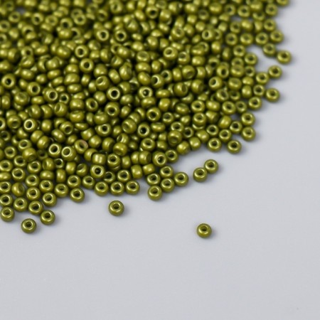 Glass beads 12/0 "dark olive" 15 grams
