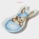 Glass Serving shares "Easter rabbit", 21 × 13.5 × 1.8 cm