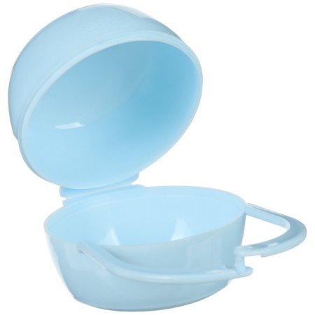 A container for storing and sterilizing children's nipples and dummy, blue color-8