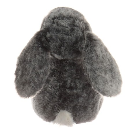 Soft toy "rabbit", gray color-1