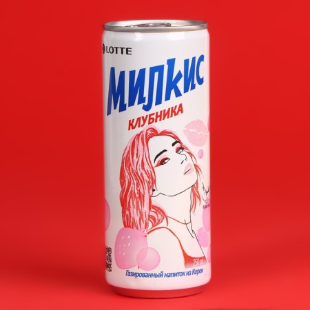 Blood -licular Milkis drink strawberries, 250 ml