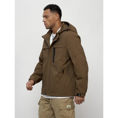 Male spring jacket, size 52, brown color-5