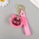 Trick rubber with carbine, strap "Moon Cat" Water with sparkles 6.5x6x4 cm