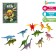 The training set "Era of dinosaurs", animals and poster, according to the Montessori method, for children