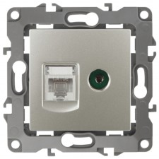 Combined RJ45+TV, IP20, ERA12, mother of pearl