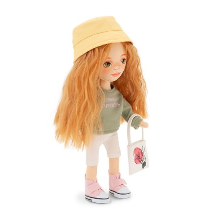 Sunny soft doll "in a green sweatshirt", 32 cm, series: Sports style-3