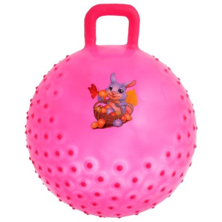 Ball-jump with a pen “Fairytale stories”, massage, d = 45 cm, 350 g, mix color-3